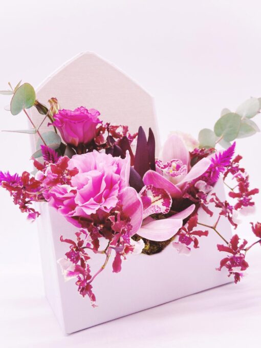 FLOWER BOX CARD ROSA LIS - Image 2