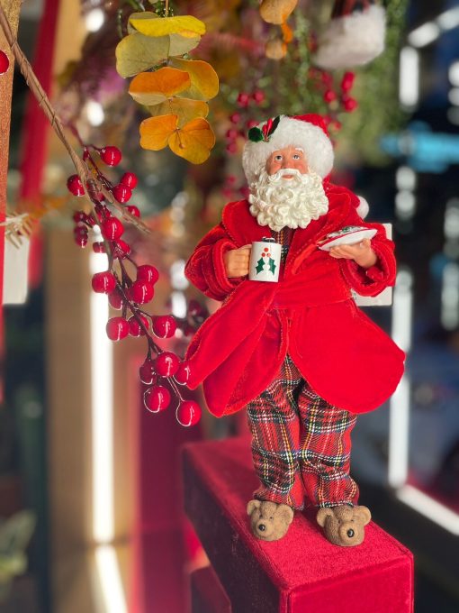 papai noel com roupão