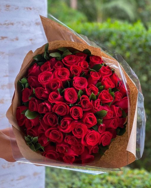 BOUQUET COM 60 ROSAS VERMELHAS