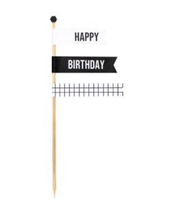 PLAQUINHA DECORATIVA HAPPY BIRTHDAY GRID