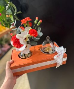 FLOWERS & ANEL FLOR FOLHEADO